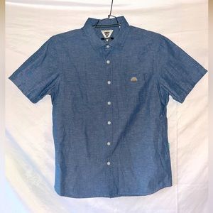 VISSLA Blue Casual Button Down Shirt
